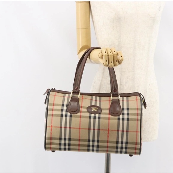 vintage Burberry Boston bag featuring the iconic Haymarket bag - Picture 2 of 16